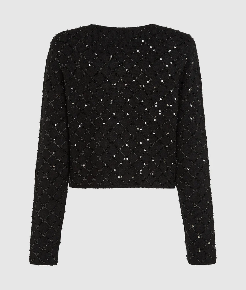 Sequin cardigan