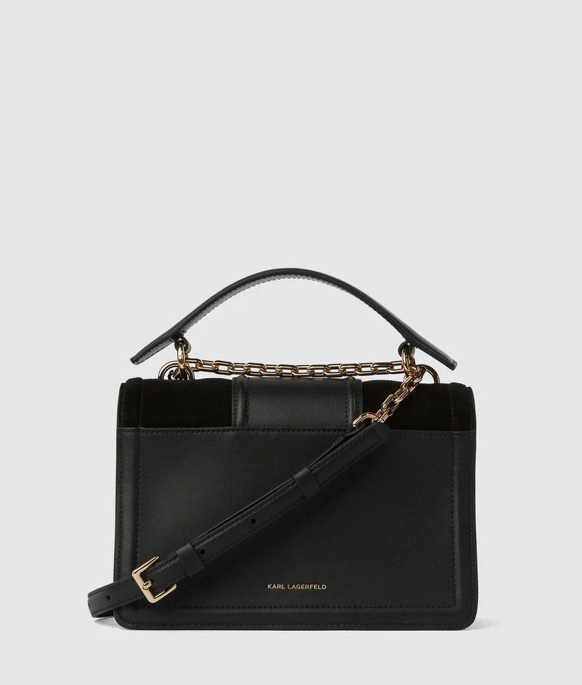 K/Nova suede shoulder bag