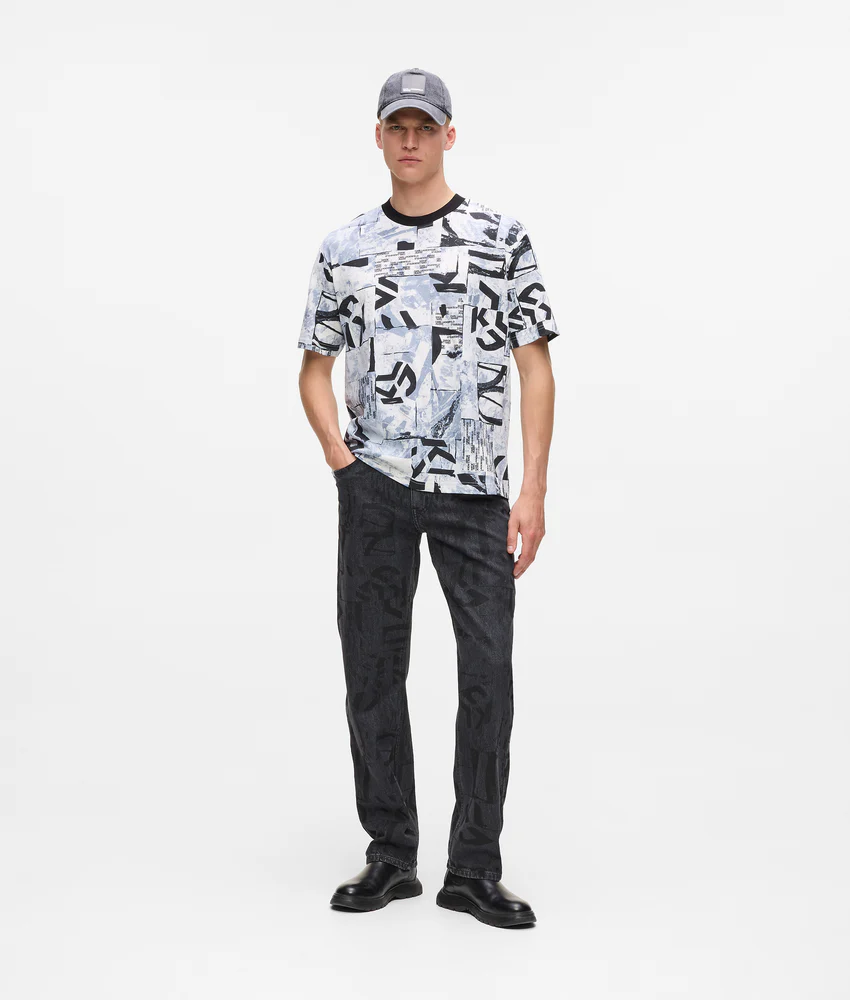 Relaxed all-over monogram T-shirt