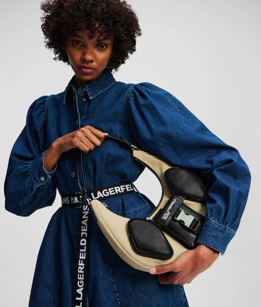 UTILITY CANVAS MOON SHOULDER BAG