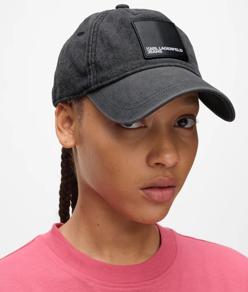 Box logo denim cap