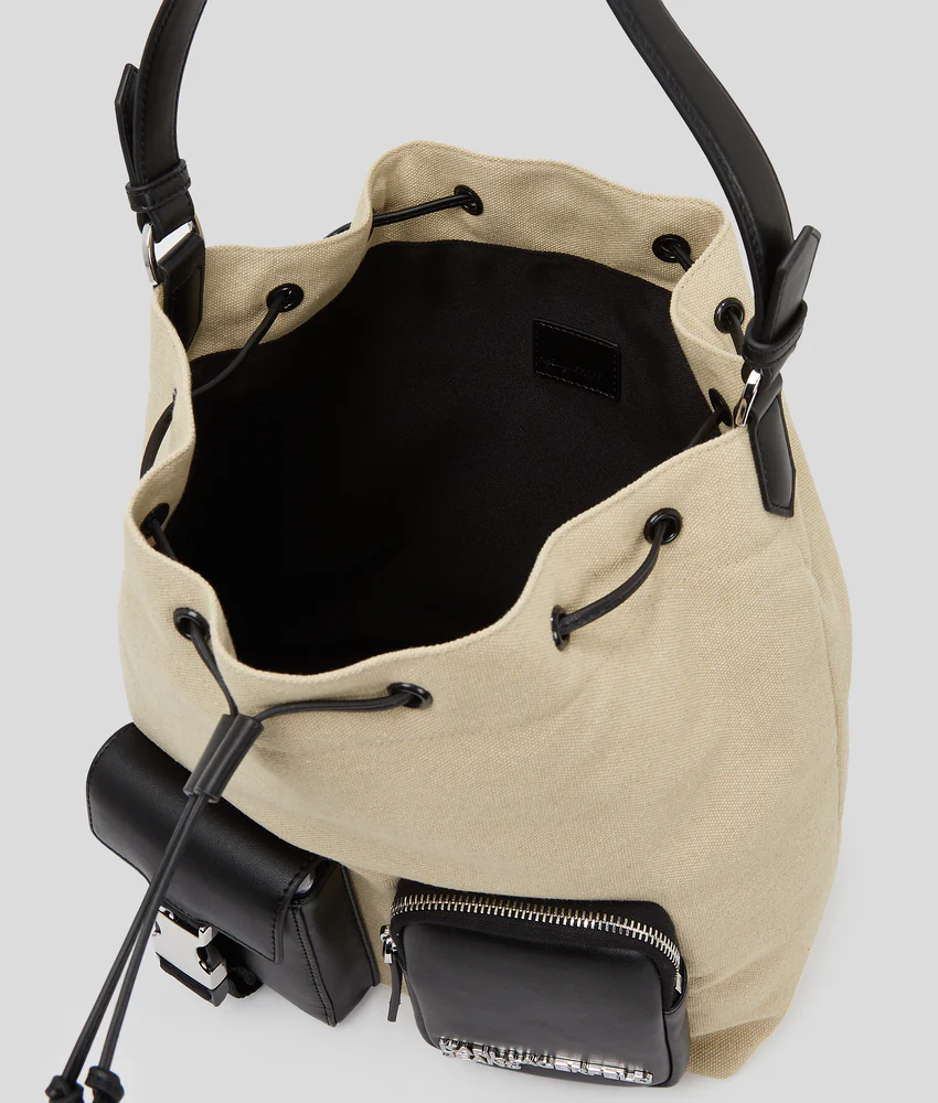 UTILITY CANVAS BUCKET BAG