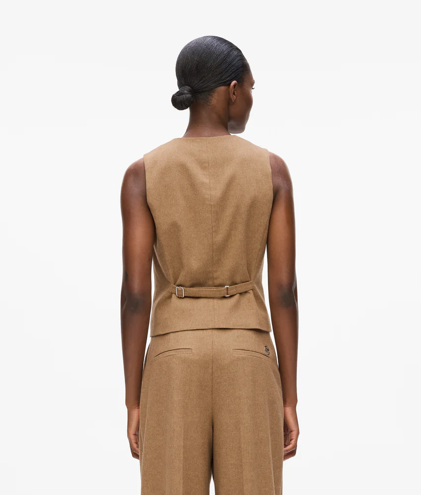 Wool-blend waistcoat