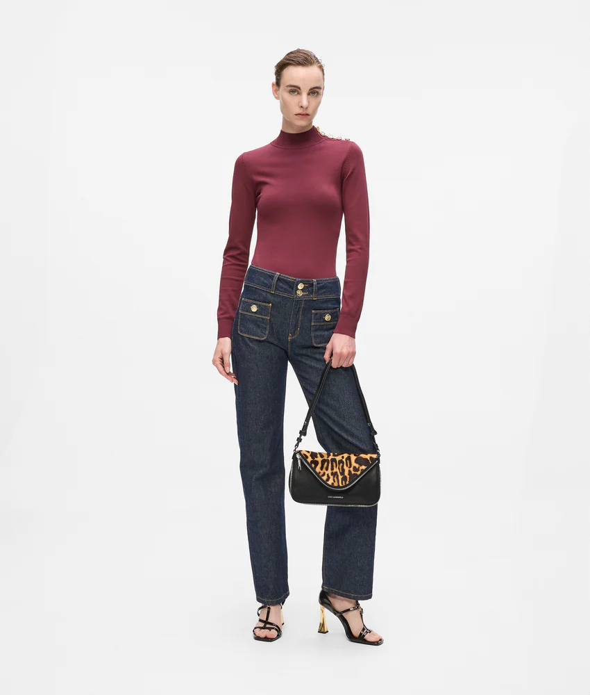 K/Hardware leopard shoulder bag