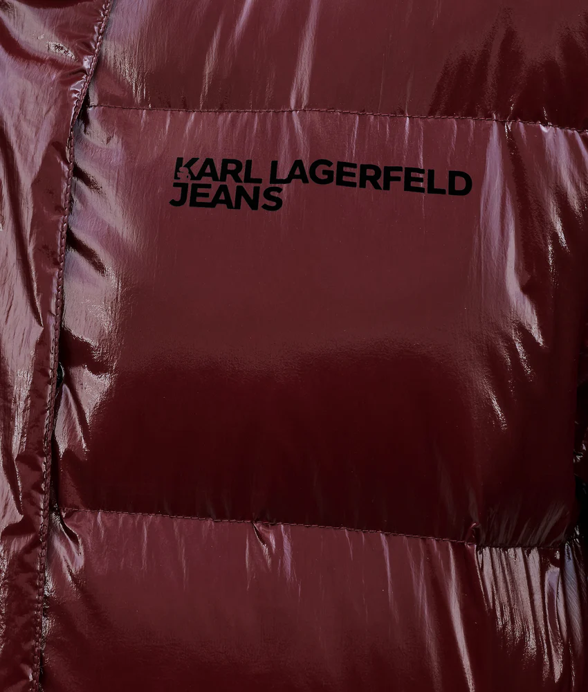 Long shiny puffer jacket