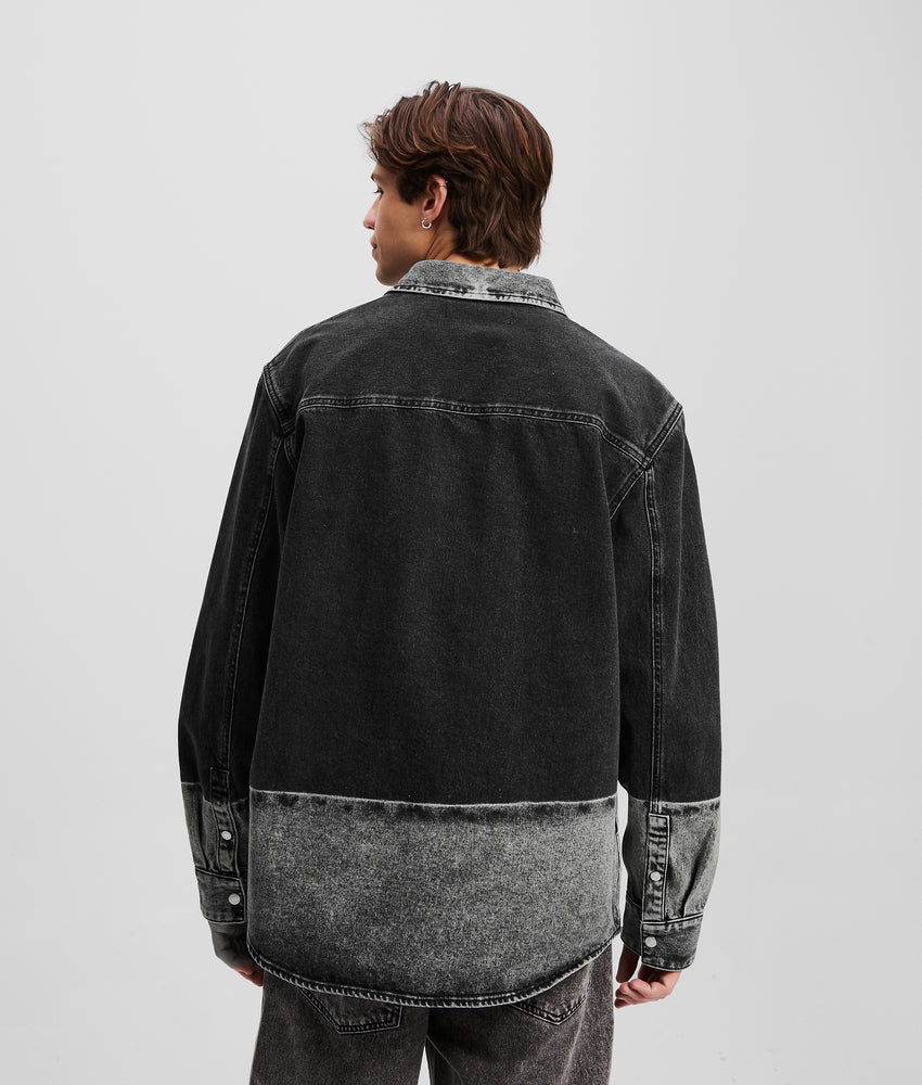 OMBRE DENIM OVERSHIRT