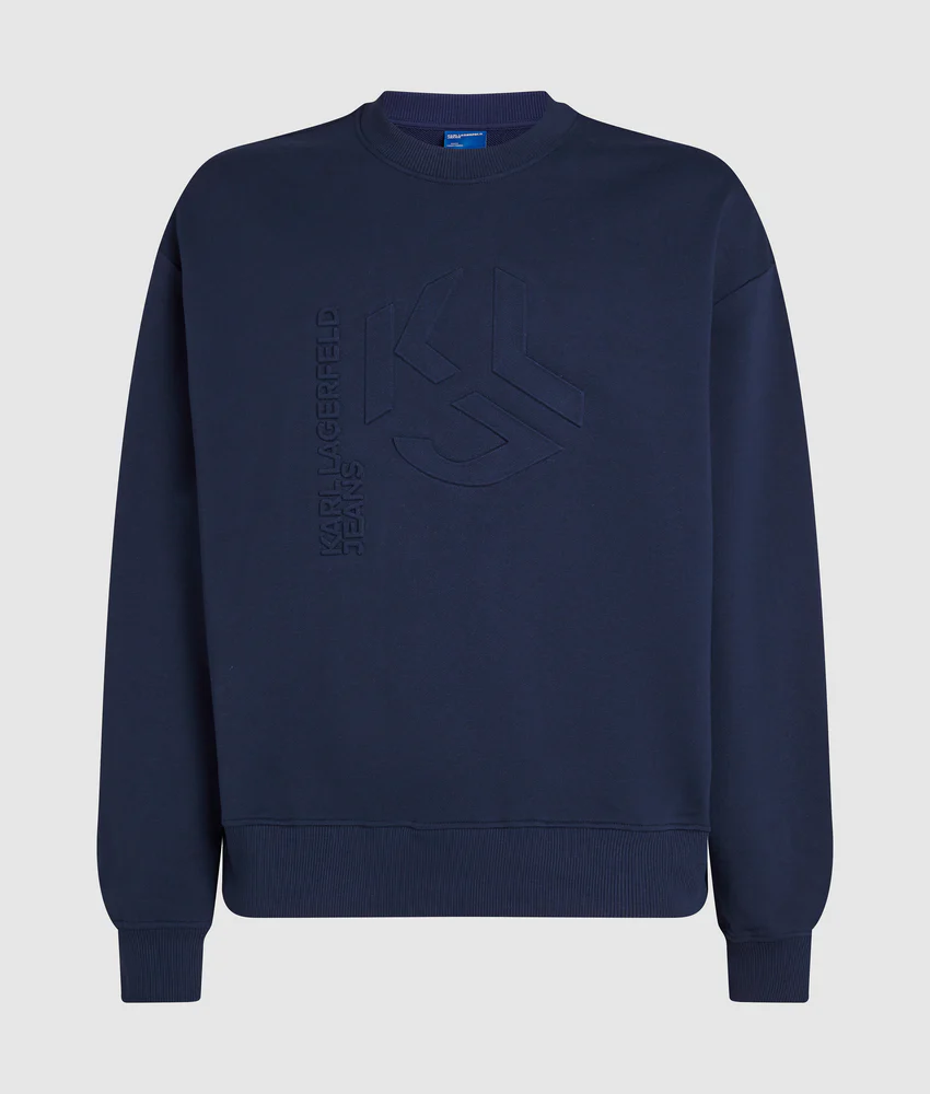 Embossed monogram sweatshirt