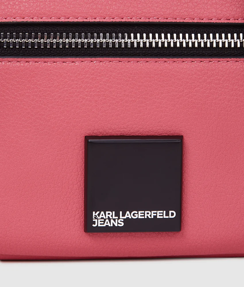 Box logo crossbody camera bag