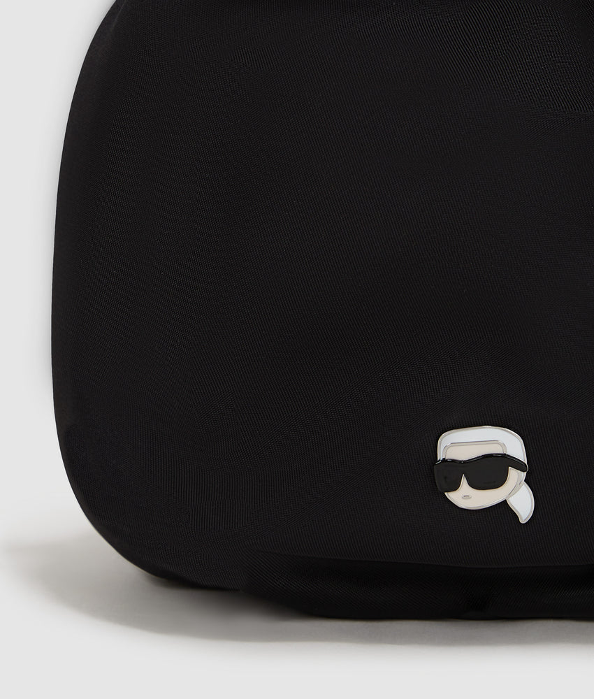 Ikon nylon small bucket bag