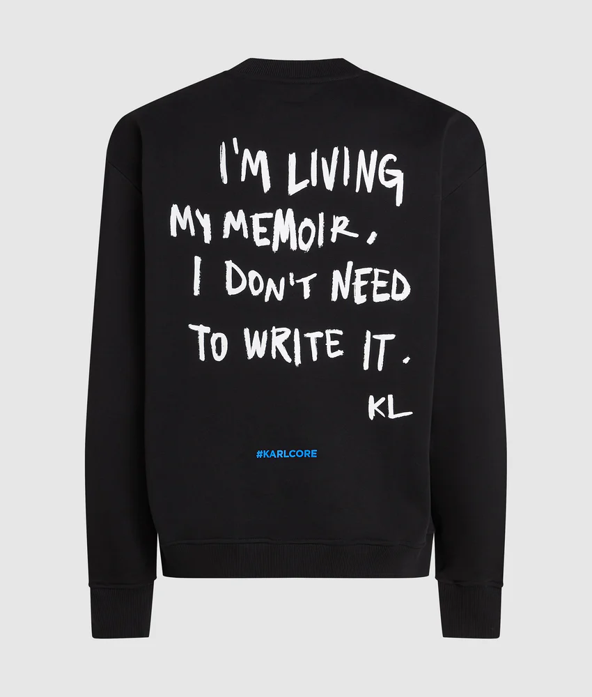 Relaxed Karl quote sweatshirt