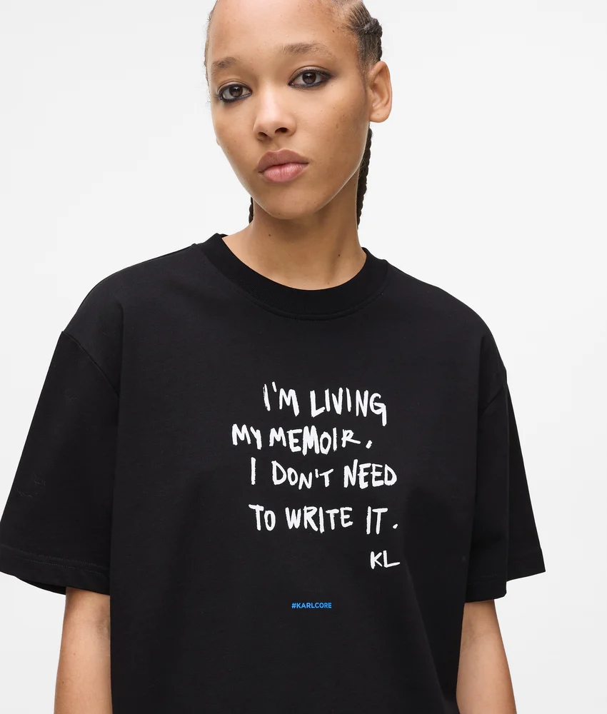 Relaxed Karl quote T-shirt