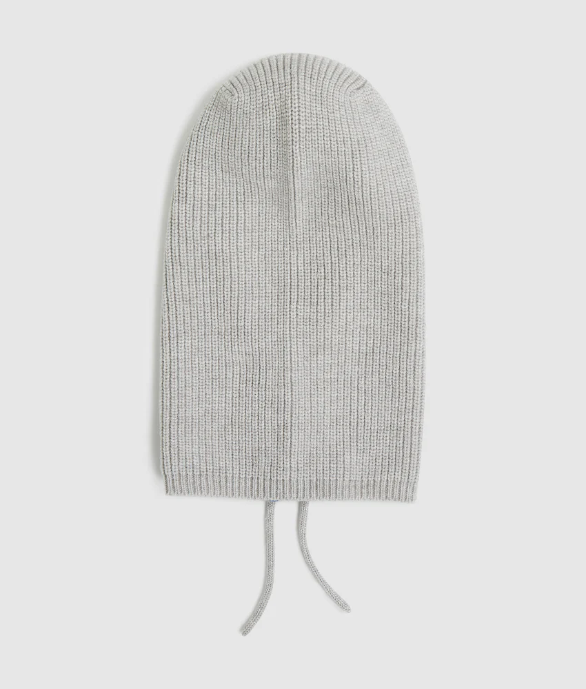 Shiny knitted balaclava