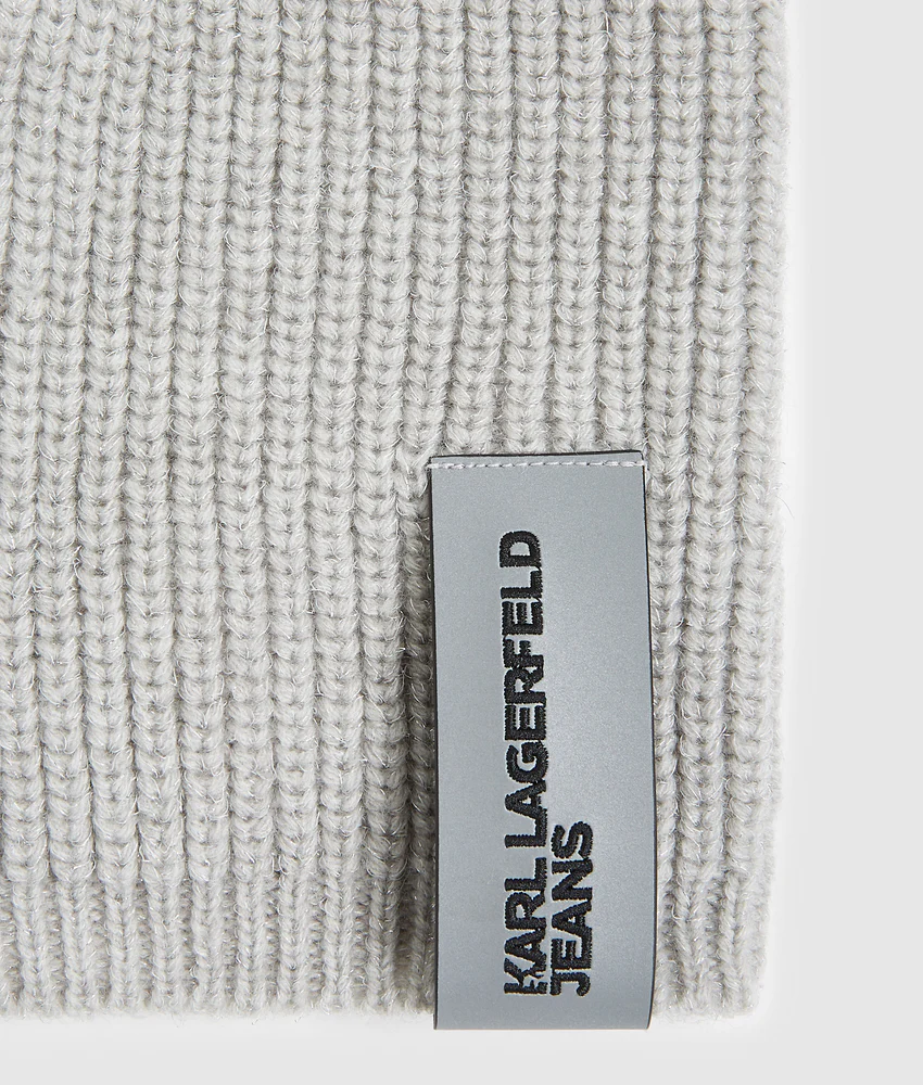 Shiny knitted balaclava