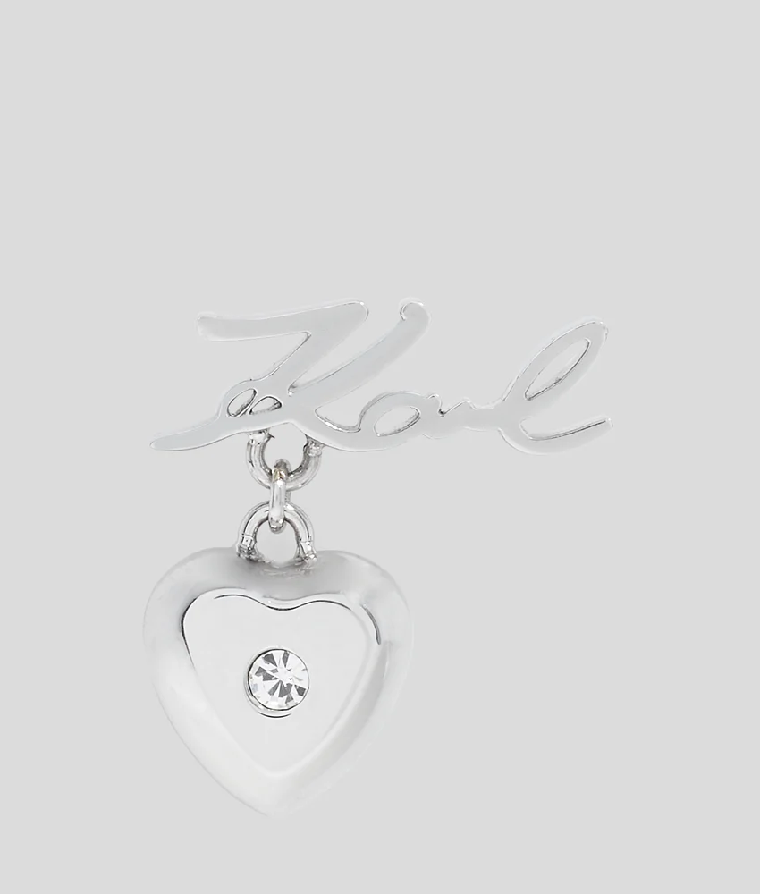 SIGNATURE HEART EARRING