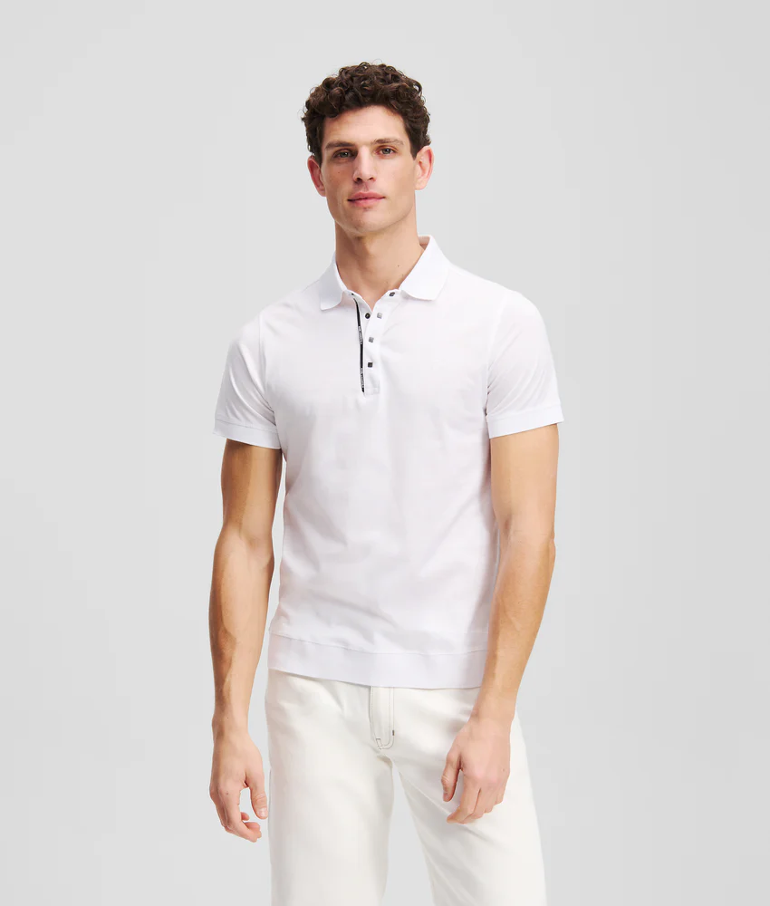 PRESS-STUD POLO SHIRT