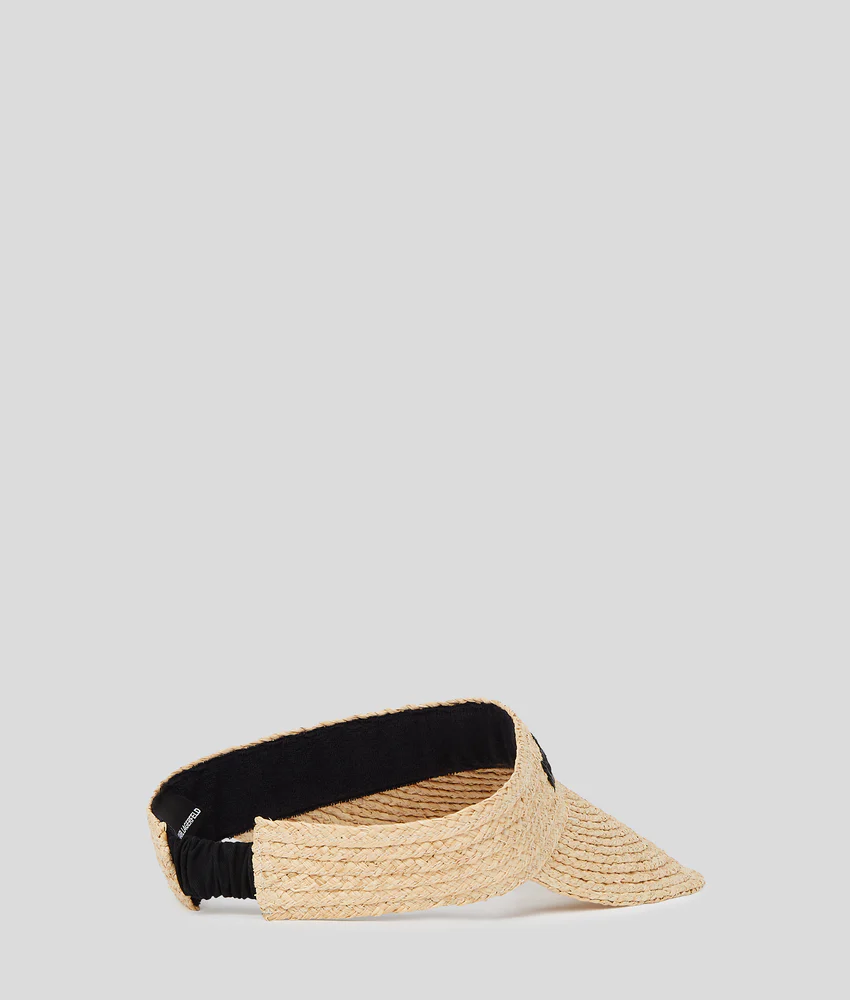 LOGO RAFFIA BEACH VISOR