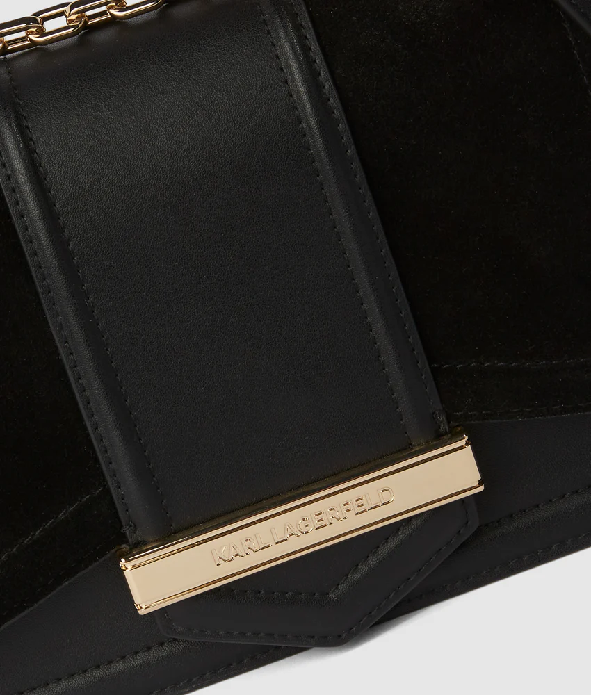 K/Nova suede shoulder bag