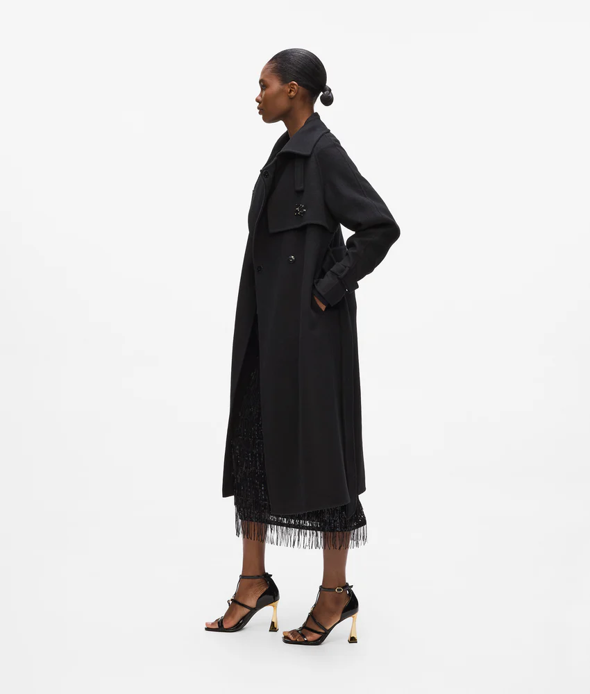 Belted long coat