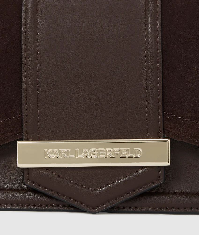 K/Nova small suede crossbody bag