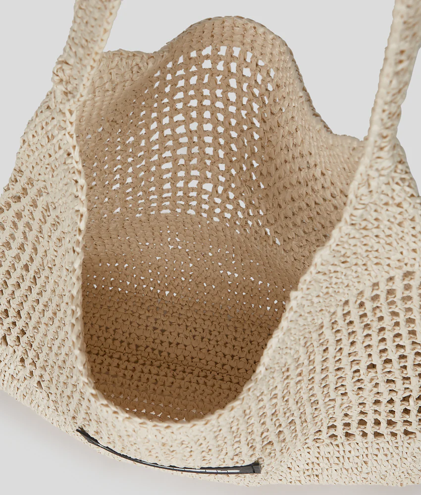 LOGO CROCHET BEACH BAG