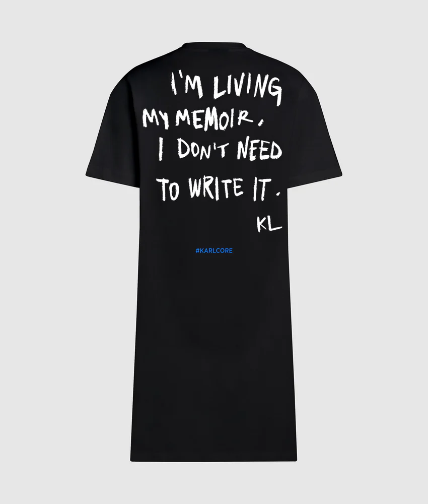 Karl quote T-shirt dress