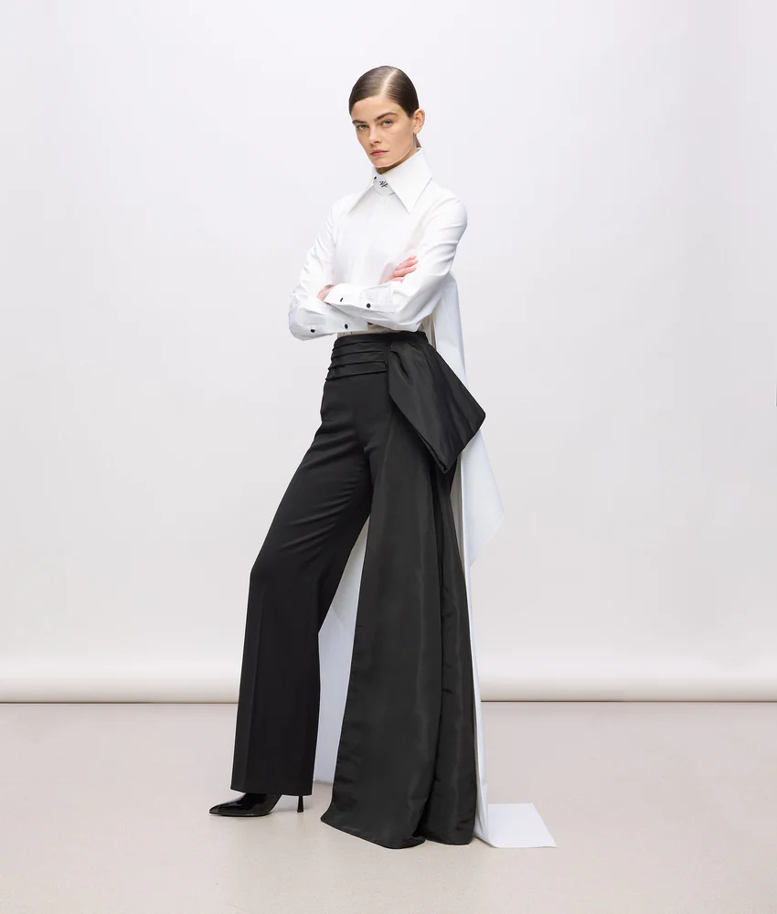 KL Studio bow detail shirt