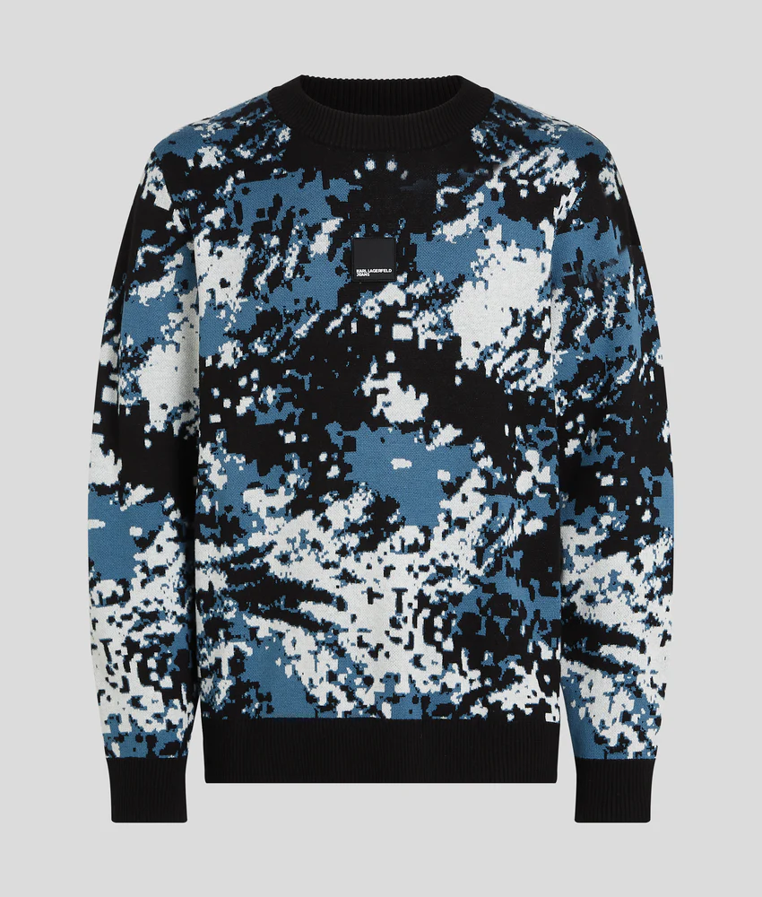 ALL-OVER PRINT SWEATER