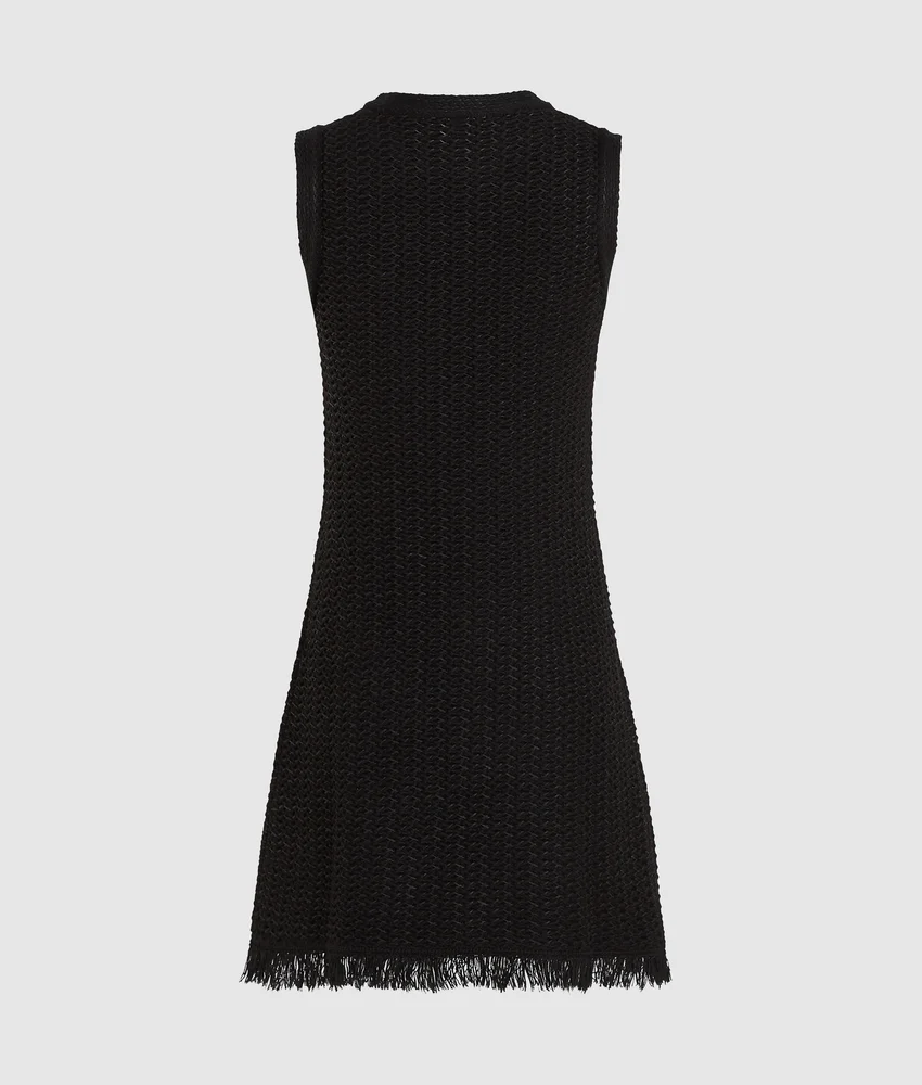 Textured knit dress