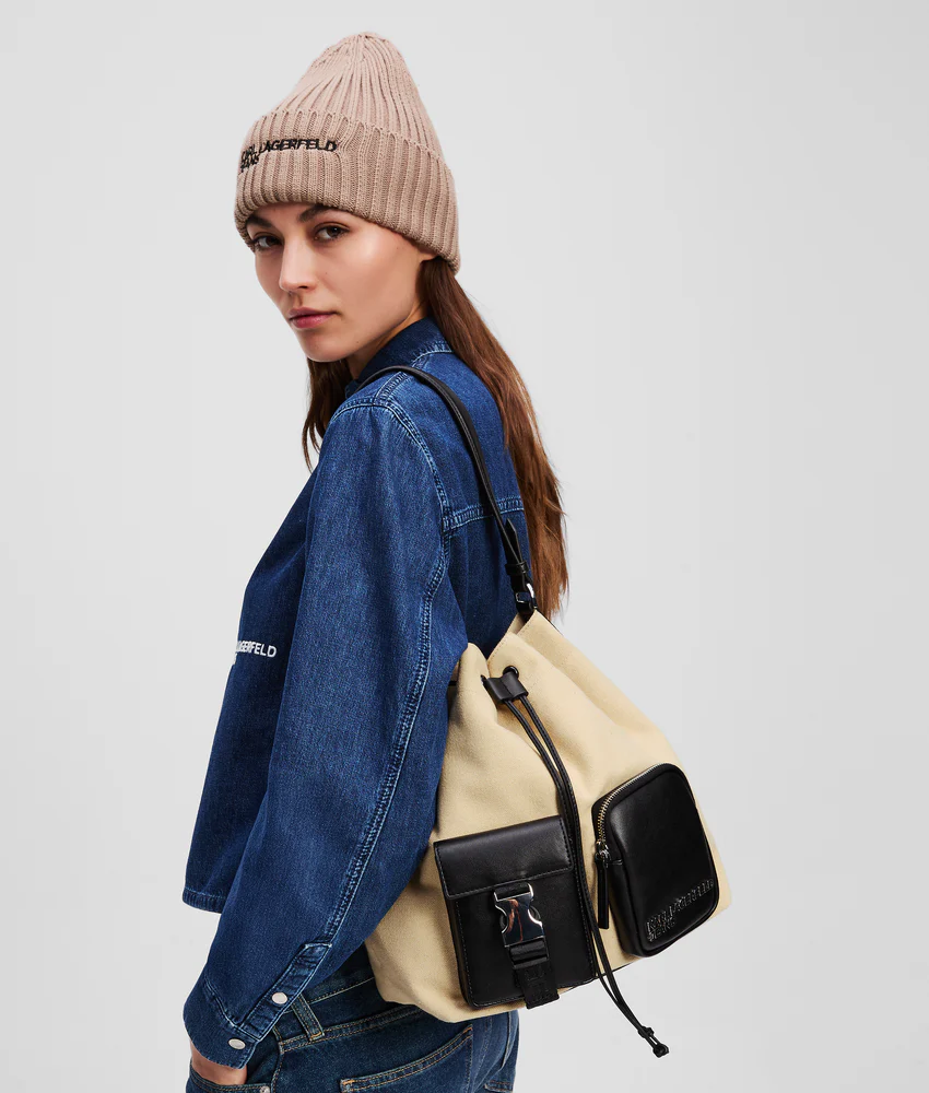 UTILITY CANVAS BUCKET BAG