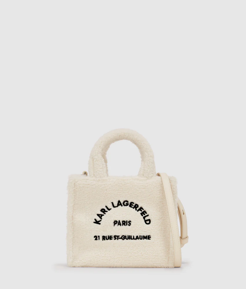 Rue St-Guillaume mini shearling tote bag