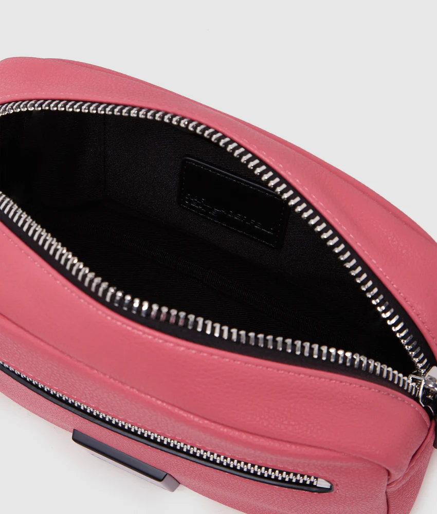 Box logo crossbody camera bag