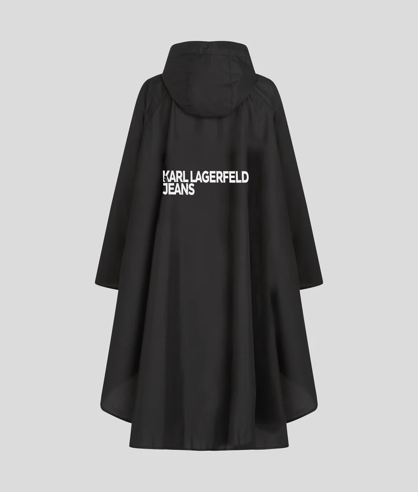 BOX LOGO HOODED PONCHO