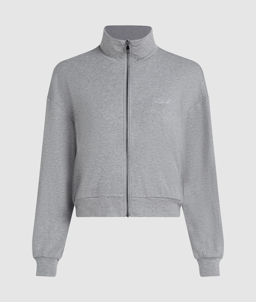 Signature zip-up lounge sweatshirt