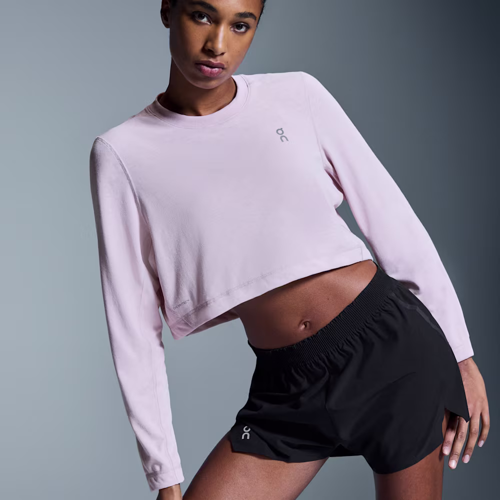 Women's Train Long-T Crop Graphic