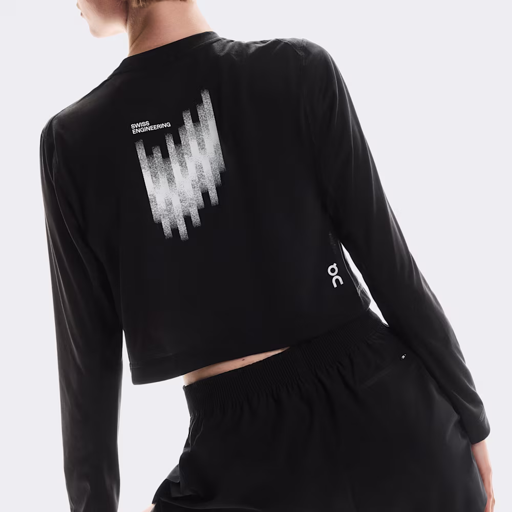 Women's Train Long-T Crop Graphic