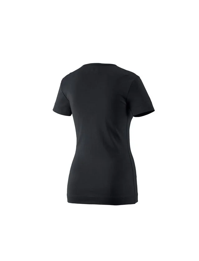 e.s. T-shirt cotton V-Neck, ladies'