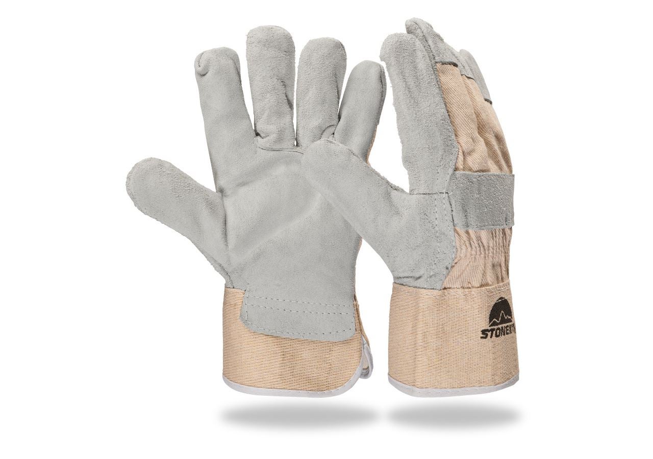 Core split leather gloves