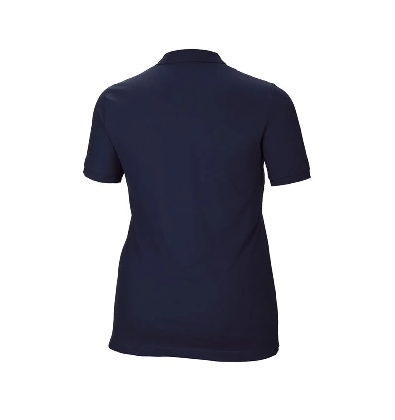 e.s. Pique-Polo cotton stretch, ladies', plus fit