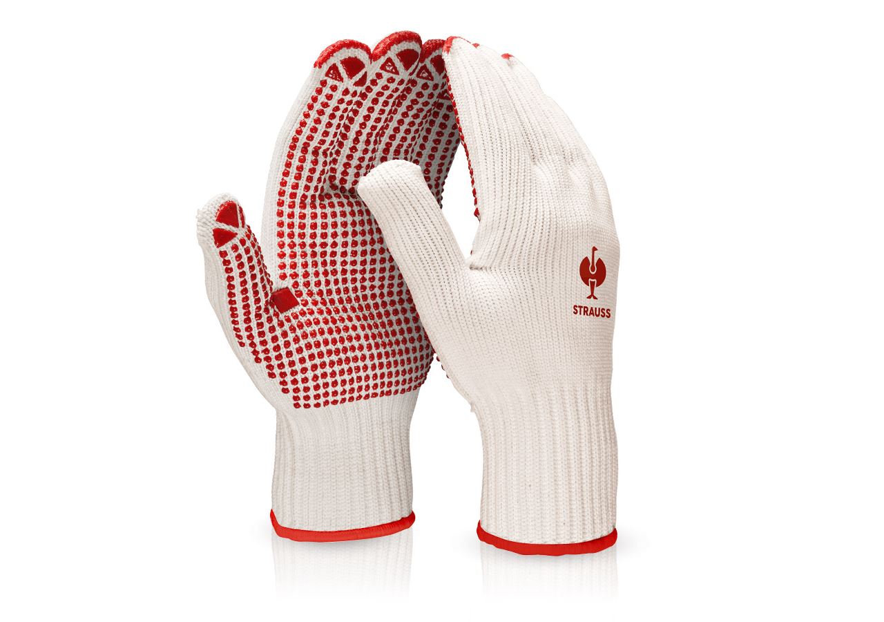 PVC knitted gloves Red-Point
