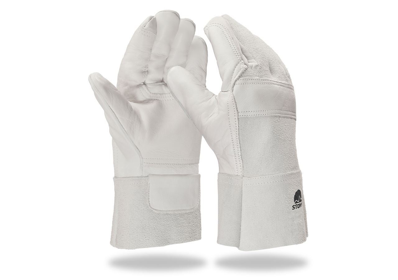 Leather welder’s gloves, reinforced