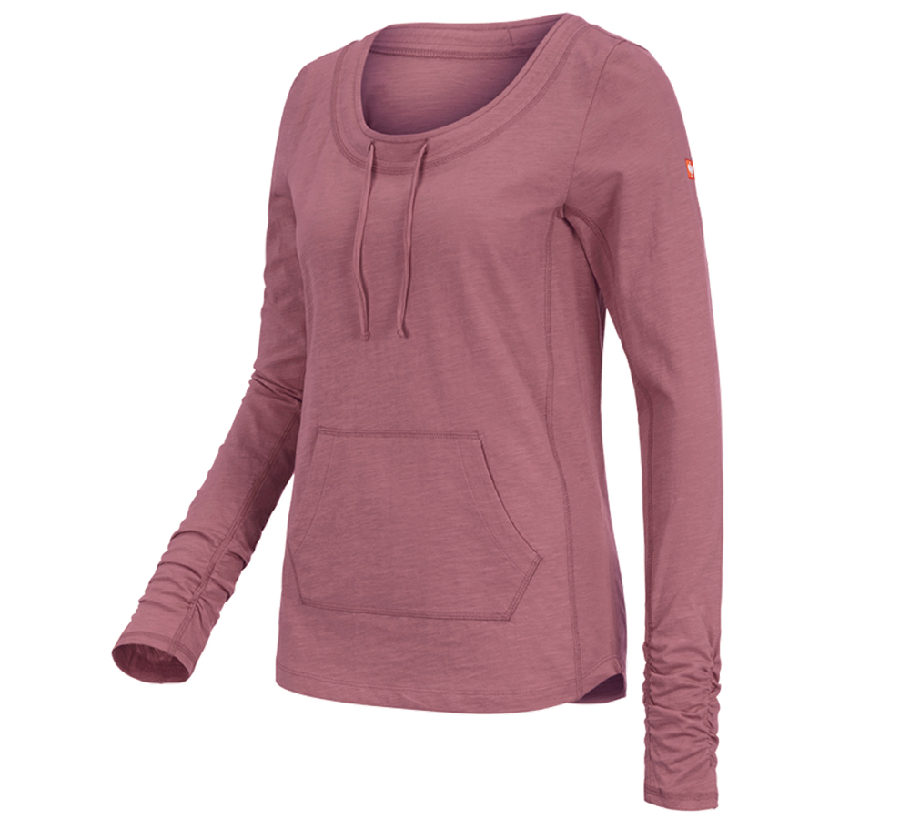 e.s. Long sleeve cotton slub, ladies'