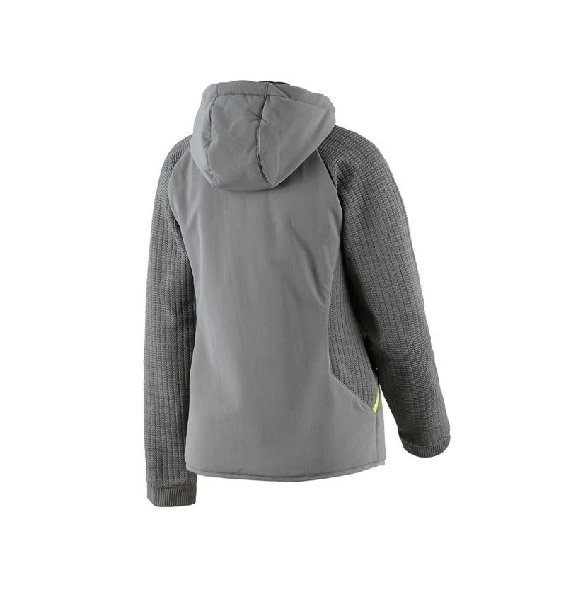 Hybrid hooded knitted jacket e.s.trail, ladies'
