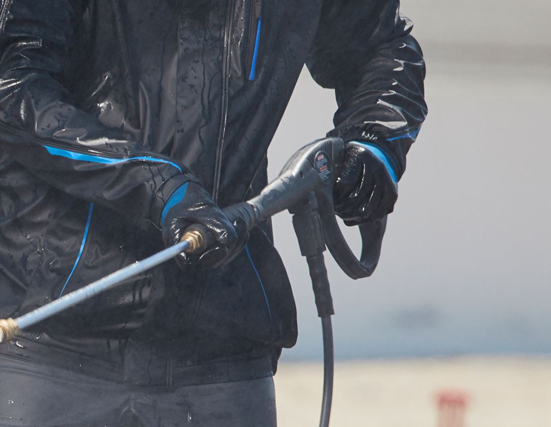 Neoprene micro gloves, back fully coated