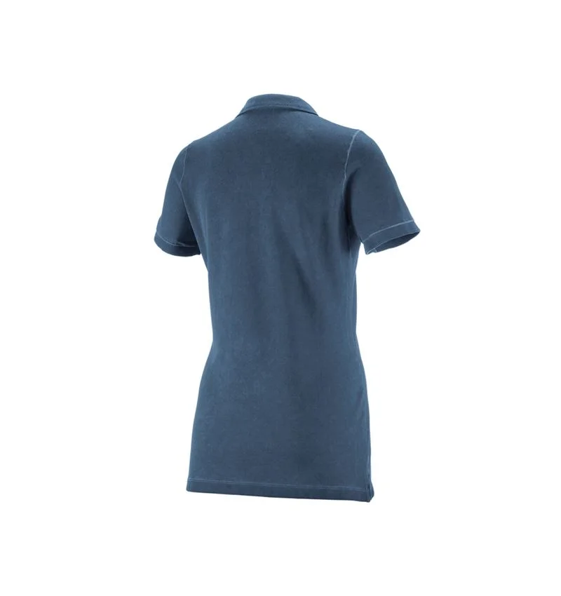 e.s. Polo shirt vintage cotton stretch, ladies'