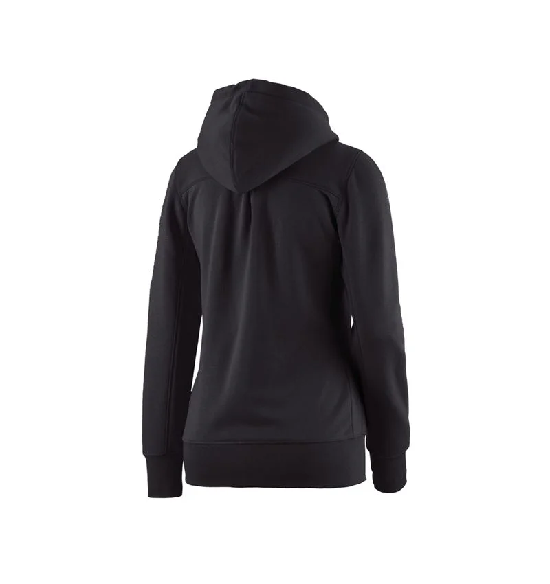 e.s. Hoody sweatjacket poly cotton, ladies'