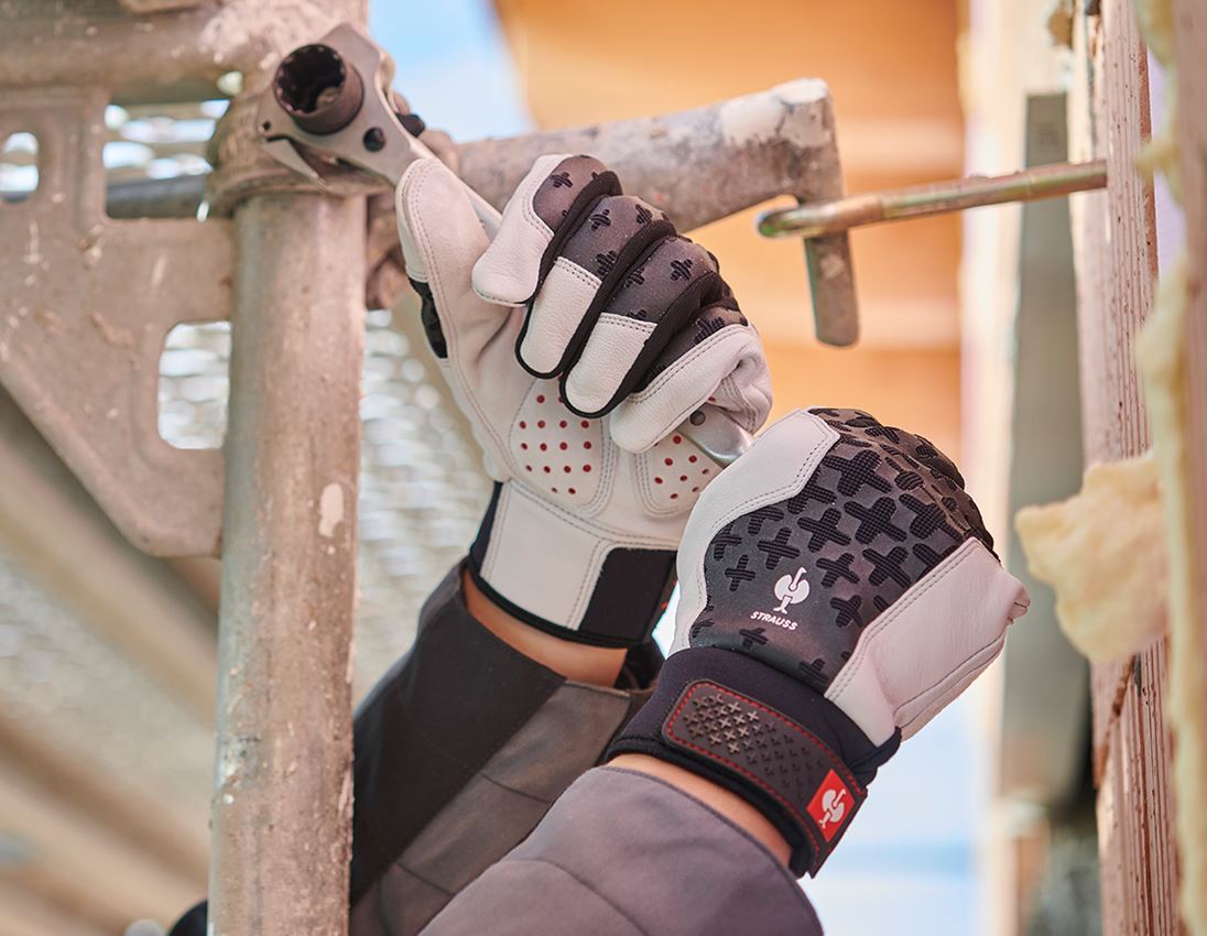 e.s. Leather assembly gloves ergoplus