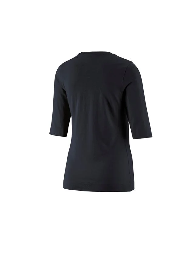 e.s. Shirt 3/4 sleeve cotton stretch, ladies'