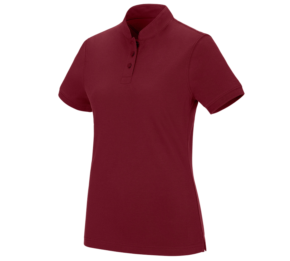 e.s. Polo shirt cotton Mandarin, ladies'