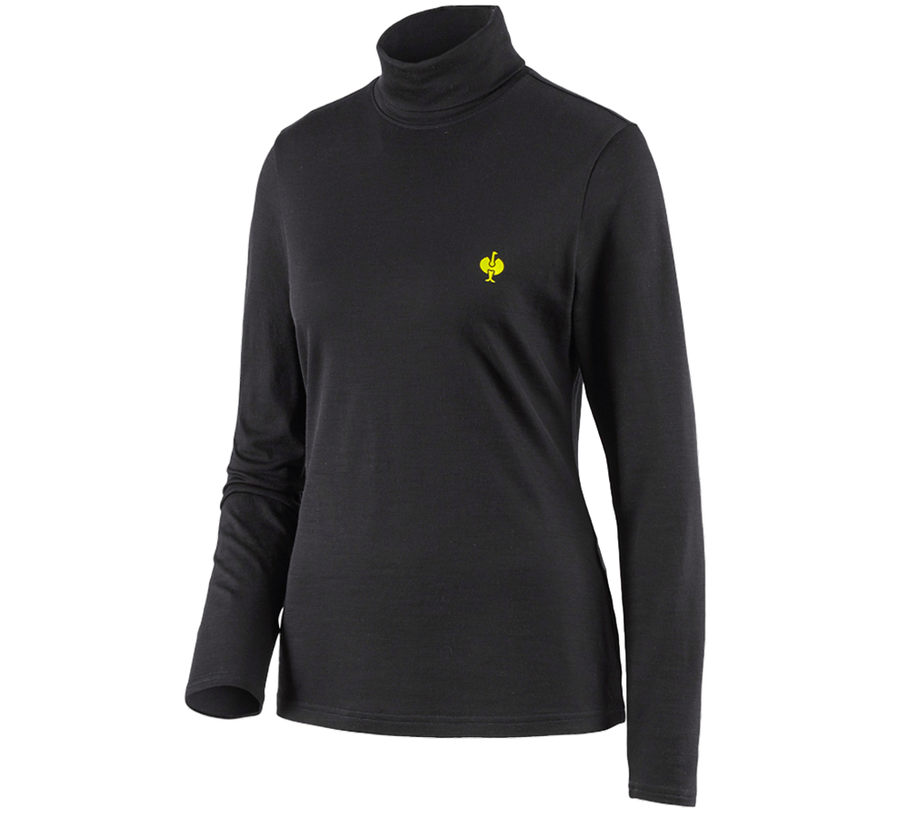 Turtle neck shirt Merino e.s.trail, ladies'