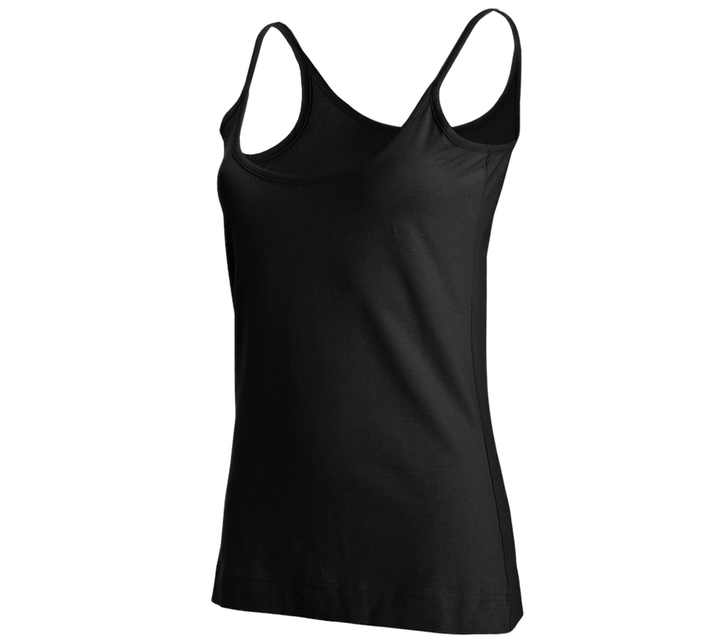 e.s. Spaghetti top cotton stretch, ladies'